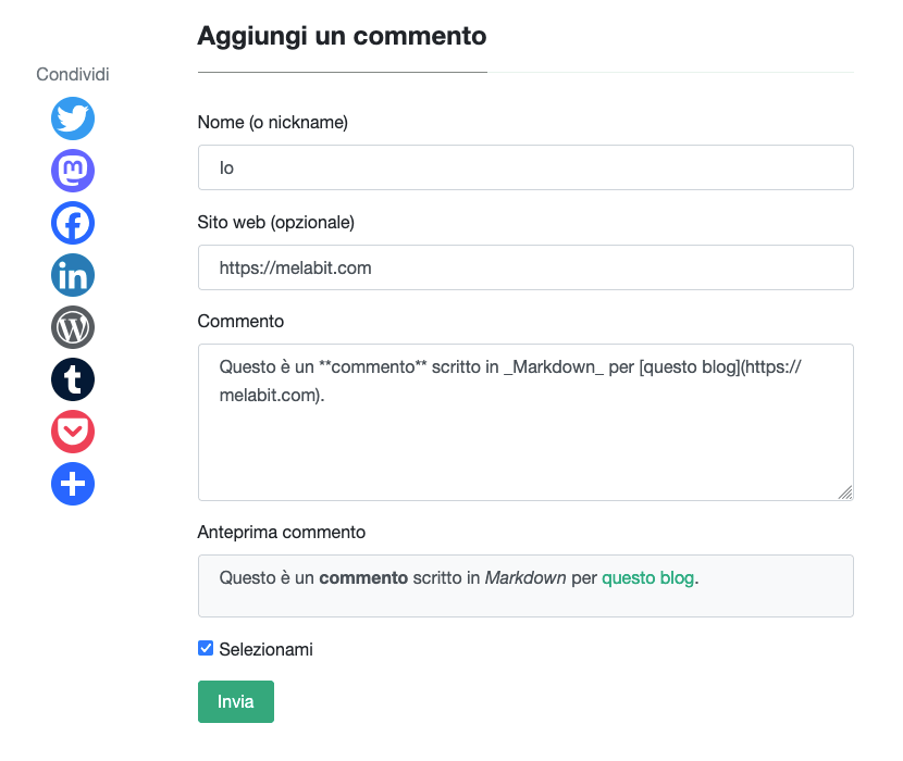 Da melabit a melabit: gestire i commenti con Jekyll